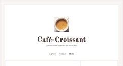 Desktop Screenshot of cafecroissant.fr